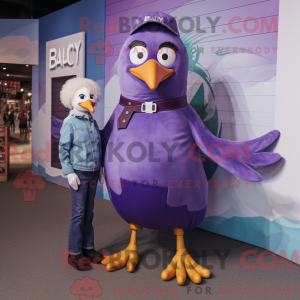 Purple Gull maskot...