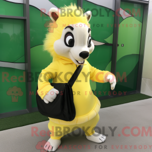 Lemon Yellow Skunk mascot...