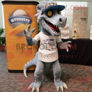 Silver Spinosaurus mascot...
