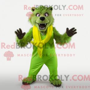 Postava maskota Lime Green...