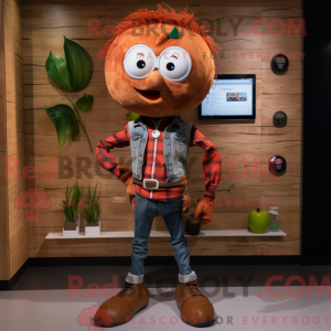 Rust Apple maskot kostume...