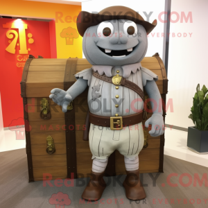 Gray Treasure Chest mascot...