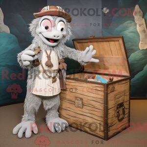 Gray Treasure Chest mascot...