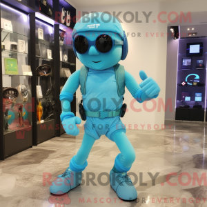 Personnage mascotte Cyan...