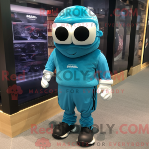Personnage mascotte Cyan...