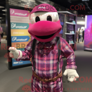 Magenta Python mascot...