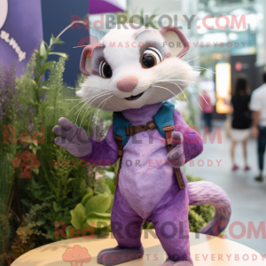 Lavender Ferret mascot...