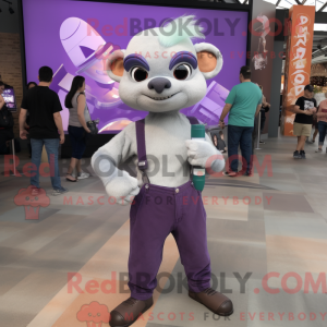 Lavender Ferret mascot...