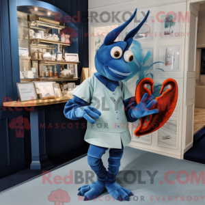 Blue Lobster Bisque mascot...