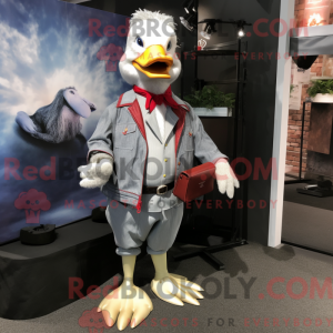 Silver Muscovy Duck mascot...