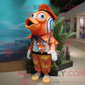 Rust Clown Fish mascot...