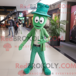 Green Stilt Walker mascot...