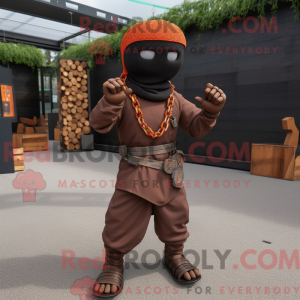 Rust Ninja mascot costume...