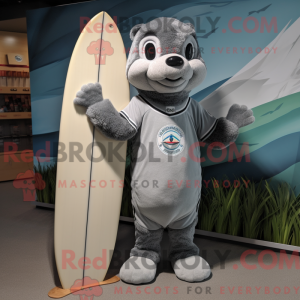 Gray Surfboard mascot...