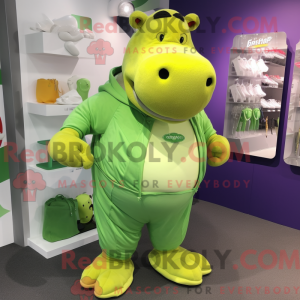 Postava maskota Lime Green...