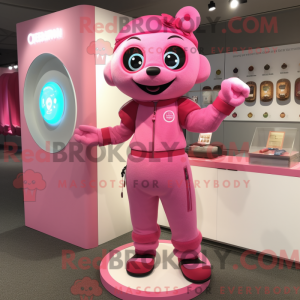 Maskottchenkostüm mit rosa...