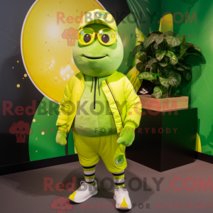 Lime Green Lemon mascot...