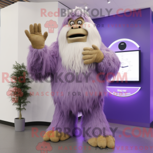 Lavendel Sasquatch maskot...