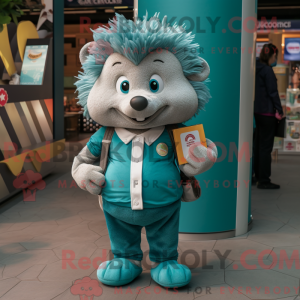 Teal Hedgehog mascotte...