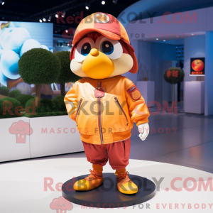 Peach Mandarin Maskottchen...