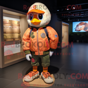 Peach Mandarin mascot...