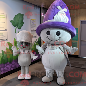 Sølv majroe maskot kostume...