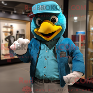Turquoise Hawk mascot...