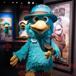 Turquoise Hawk mascot...