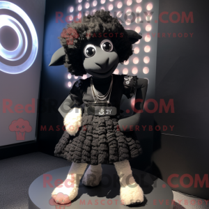 Sorte får maskot kostume...