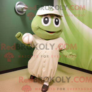 Olive Baseball Ball mascot...