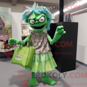 Figura de máscara de zumbi...