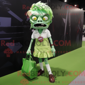 Figura de máscara de zumbi...