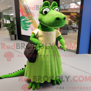 Krokodille maskot kostume...