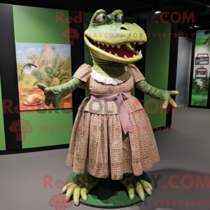 Krokodil-Maskottchen-Kostüm...