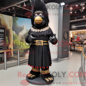 Black Chief mascot costume...