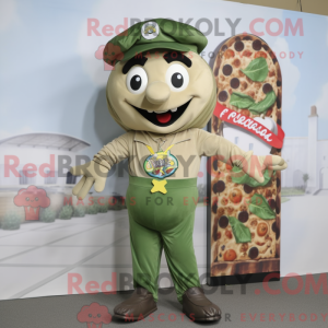 Olive Pizza maskot kostume...