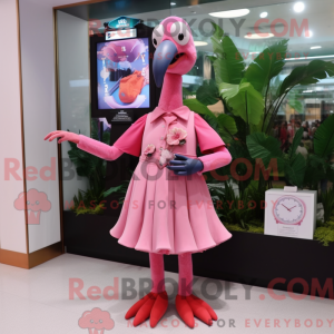 Flamingo-Maskottchen-Kostüm...