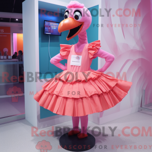 Flamingo mascot costume...