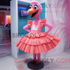 Flamingo maskot kostume...