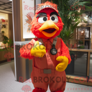 Postava maskota Red Canary...