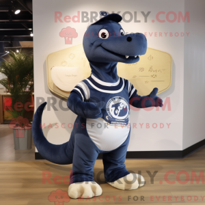 Navy Diplodocus maskot...