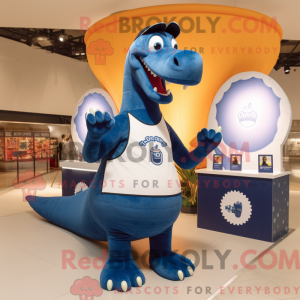 Navy Diplodocus maskot...