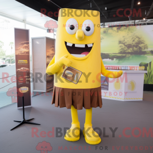 Yellow Chocolate Bar mascot...