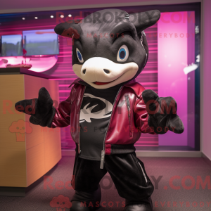 Magenta Killer Whale mascot...