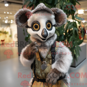 Gray Lemur mascot costume...