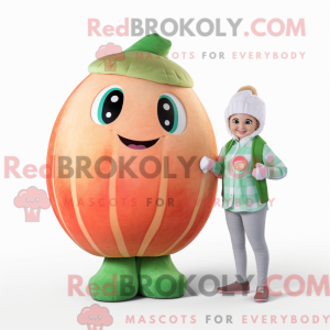 Peach Melon mascot costume...