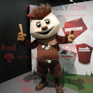 Brown Knife Thrower mascot...