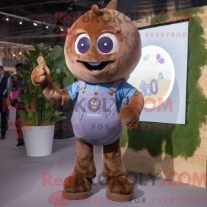 Disfraz de mascota de Brown...