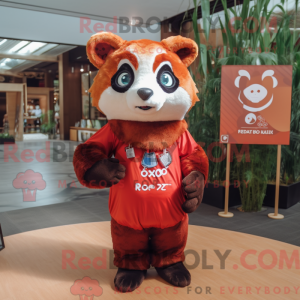 Rust Red Panda mascot...