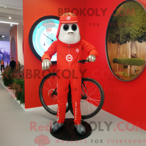 Red Unicyclist mascot...
